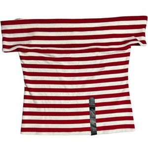 NEW Banana republic red white stripe off shoulder top xl